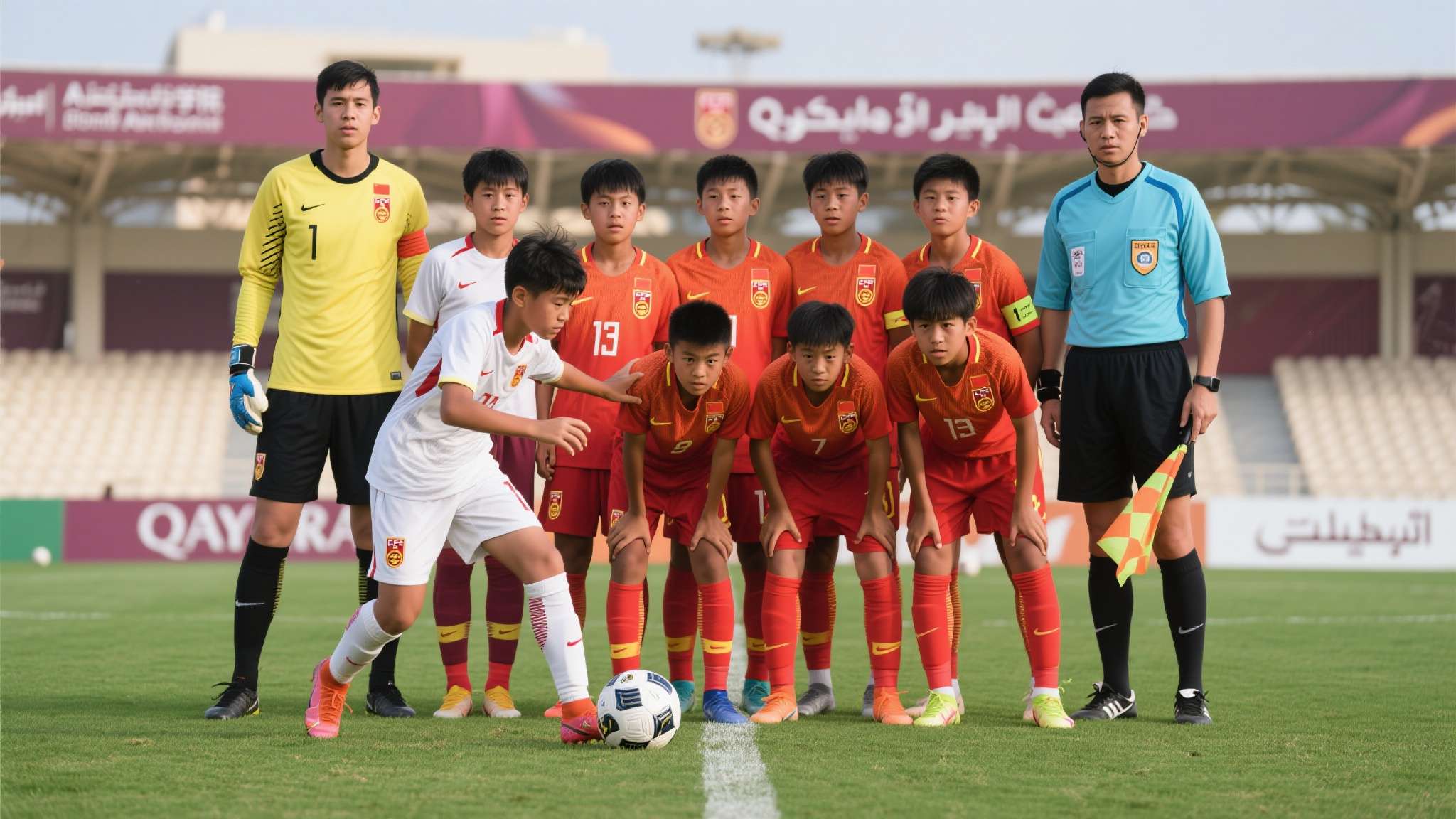 冲2-0！U17国足vs卡塔尔生死战，日主帅：咱还活着 感谢足球之神